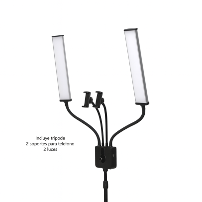 Kit de Luces LED con Trípode y Soportes para Celular