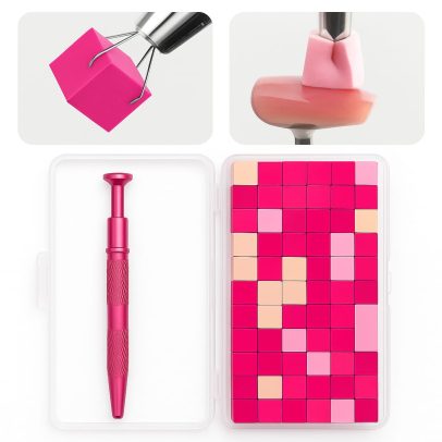 Set Profesional de Cubos de Esponja para Difuminado con Pinza Aplicadora