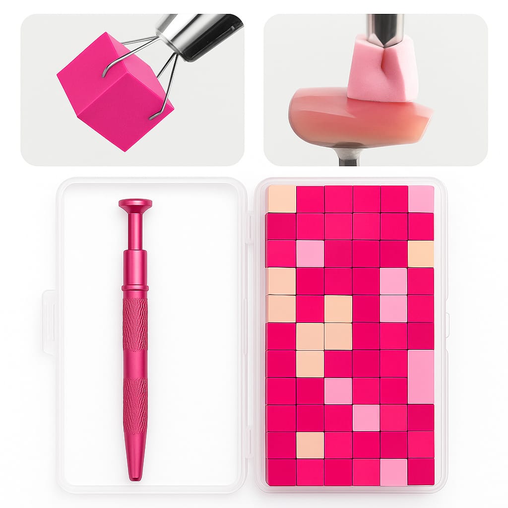 Cómo usar el kit de esponjas para difuminar esmalte y crear diseños profesionales de uñas