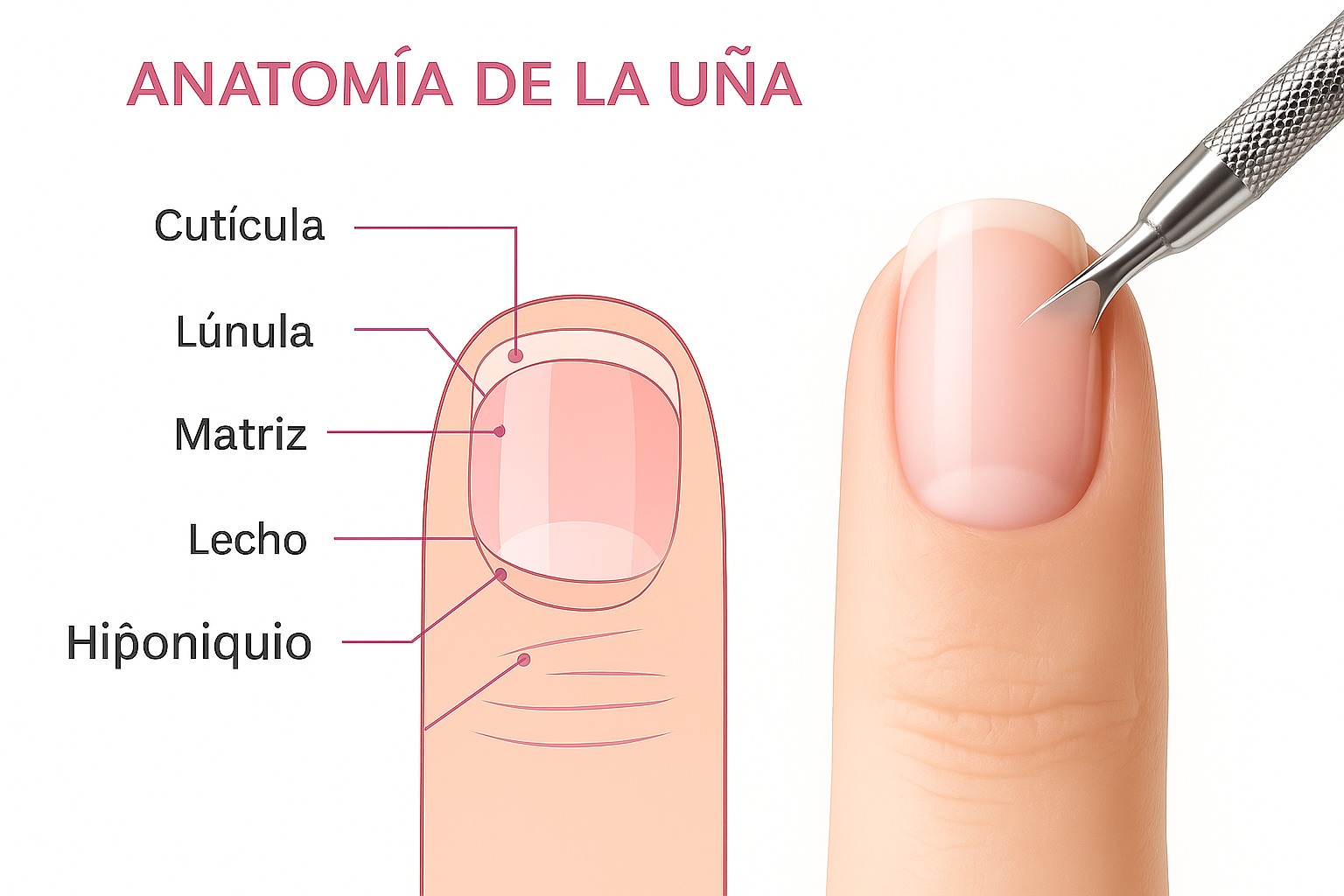 Día 2 — Estructura y anatomía de la uña natural