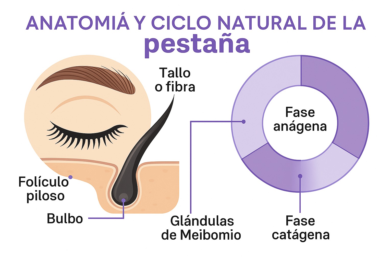 Día 2 — Anatomía y ciclo natural de la pestaña