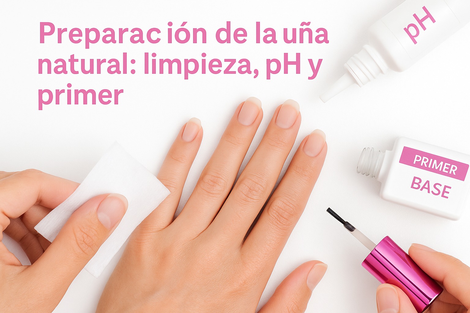 Día 1 — Preparación de la uña natural