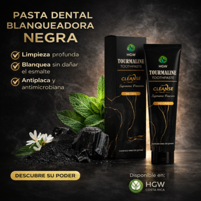 Pasta Dental Negra HGW de Turmalina
