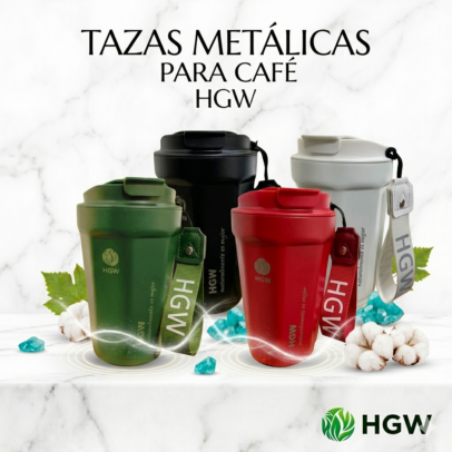 Tazas Metálicas para Café HGW
