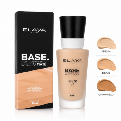 Base de alto cubrimiento Elaya