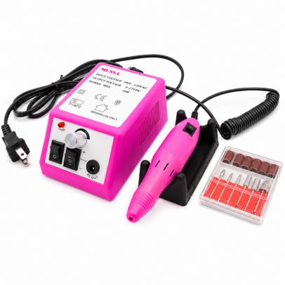 Torno profesional Mercedes2000 para manicure y pedicure con unidad de control, pieza de mano, brocas y accesorios.